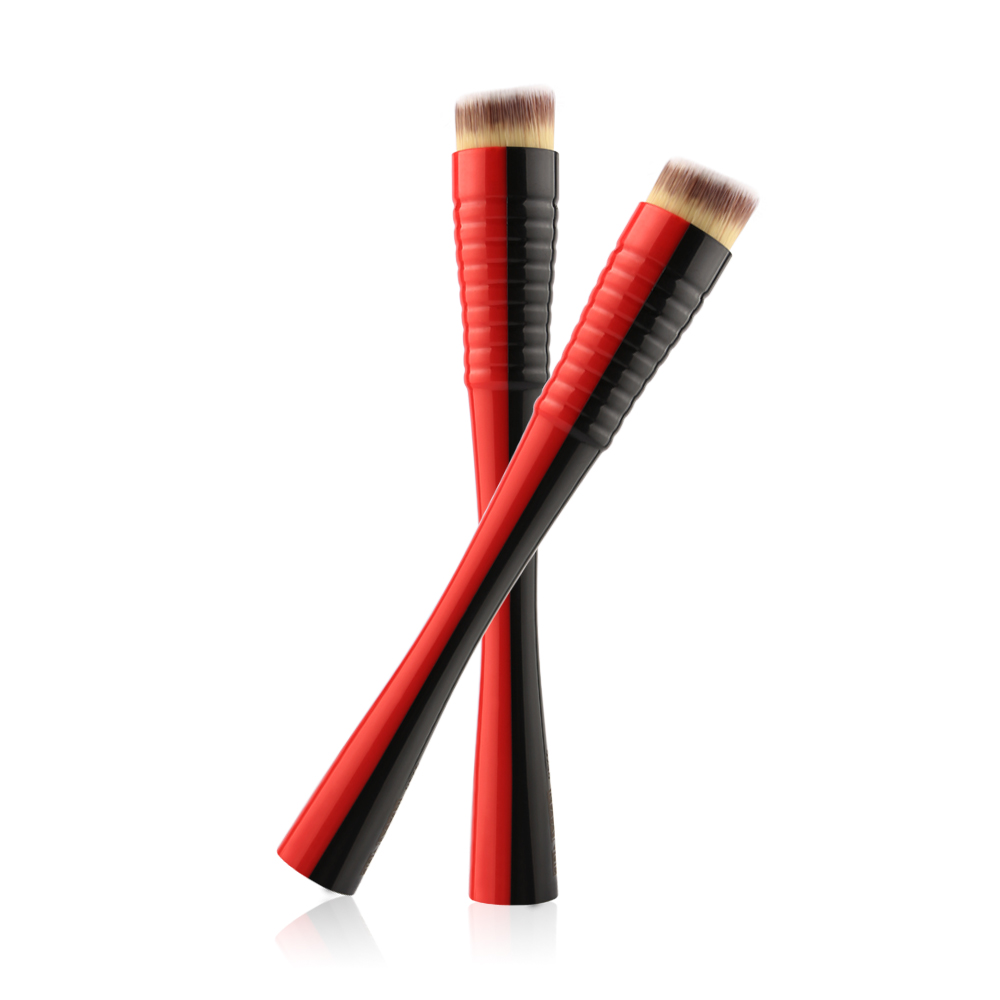 New 1PCS Foundation Brush Powder Concealer Blush Groove Flat Head Liquid Cosmetic Make Up Single Brush For Beauty