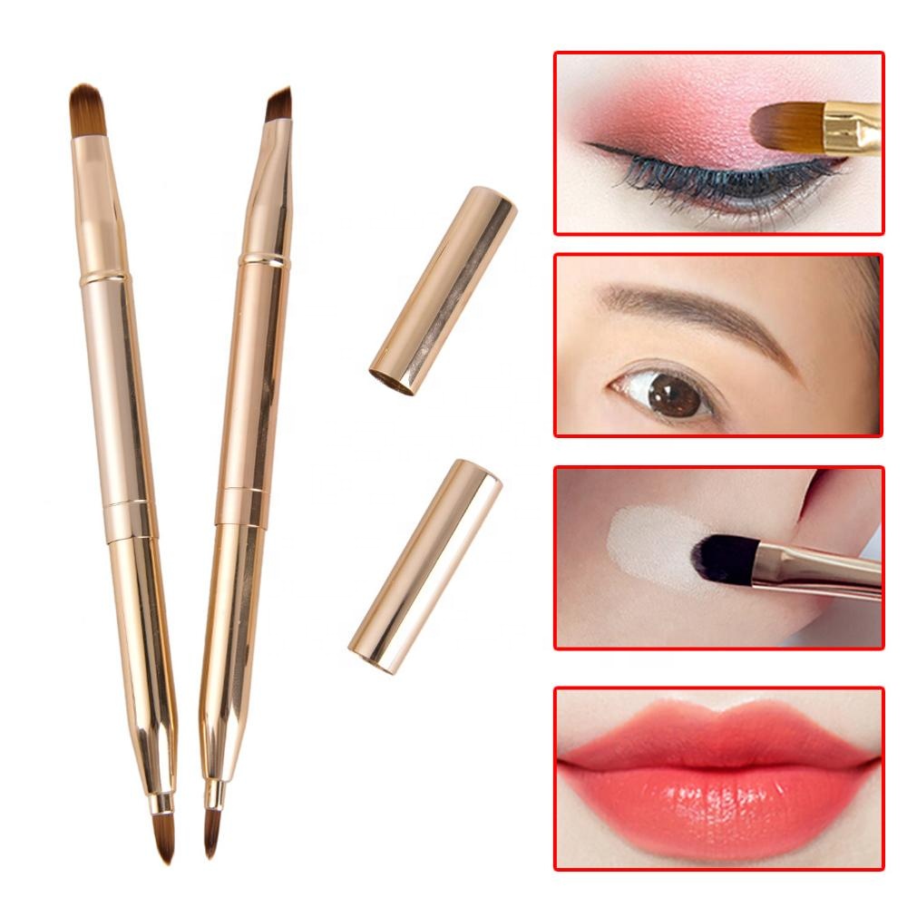 Wholesale Customized Dual Ended Retractable Single Makeup Brush Lip Brush