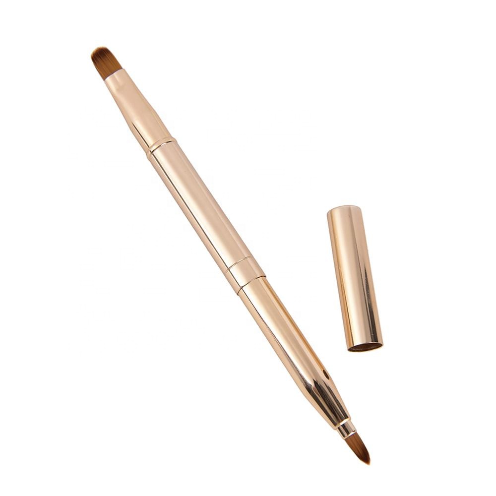 Wholesale Customized Dual Ended Retractable Single Makeup Brush Lip Brush
