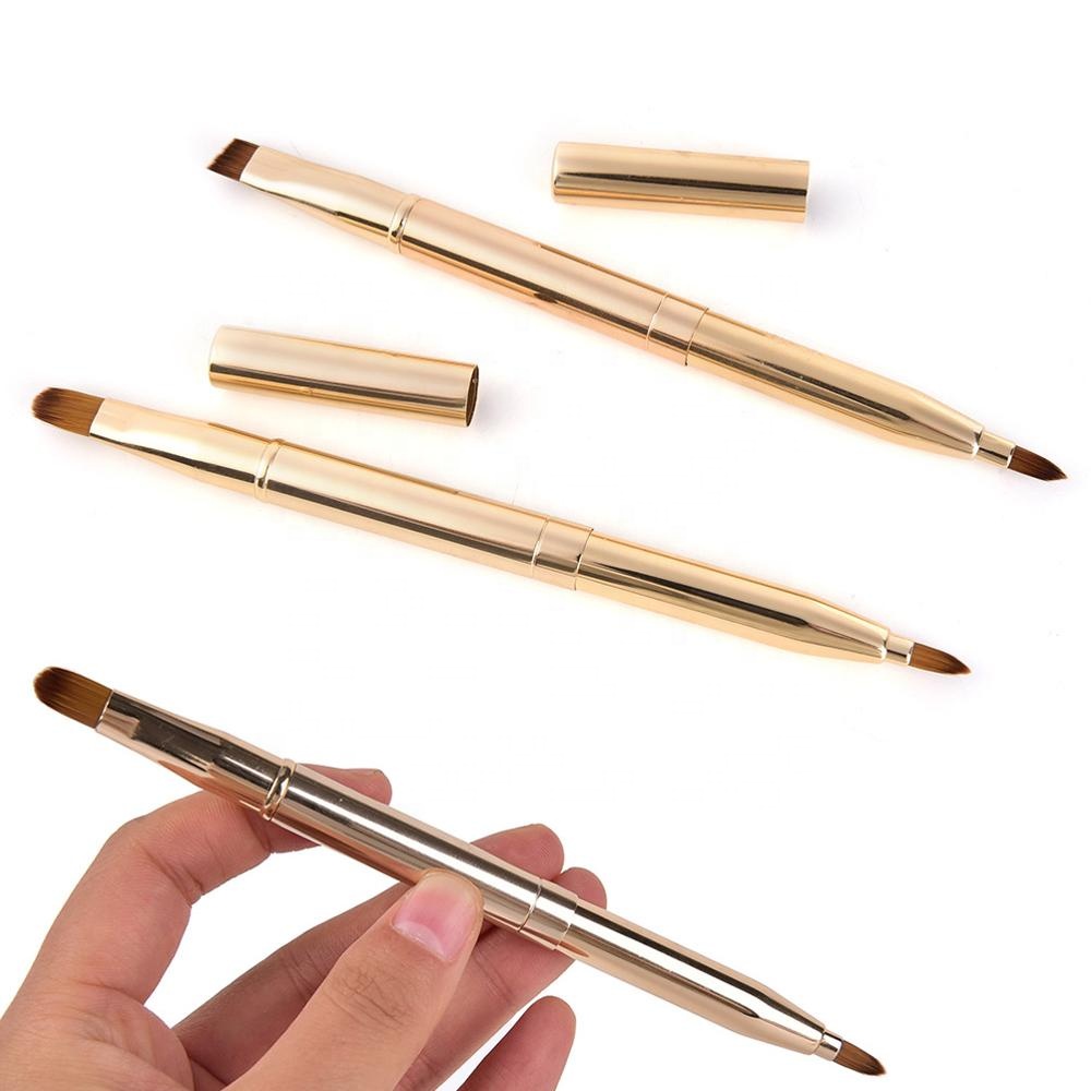 Wholesale Customized Dual Ended Retractable Single Makeup Brush Lip Brush