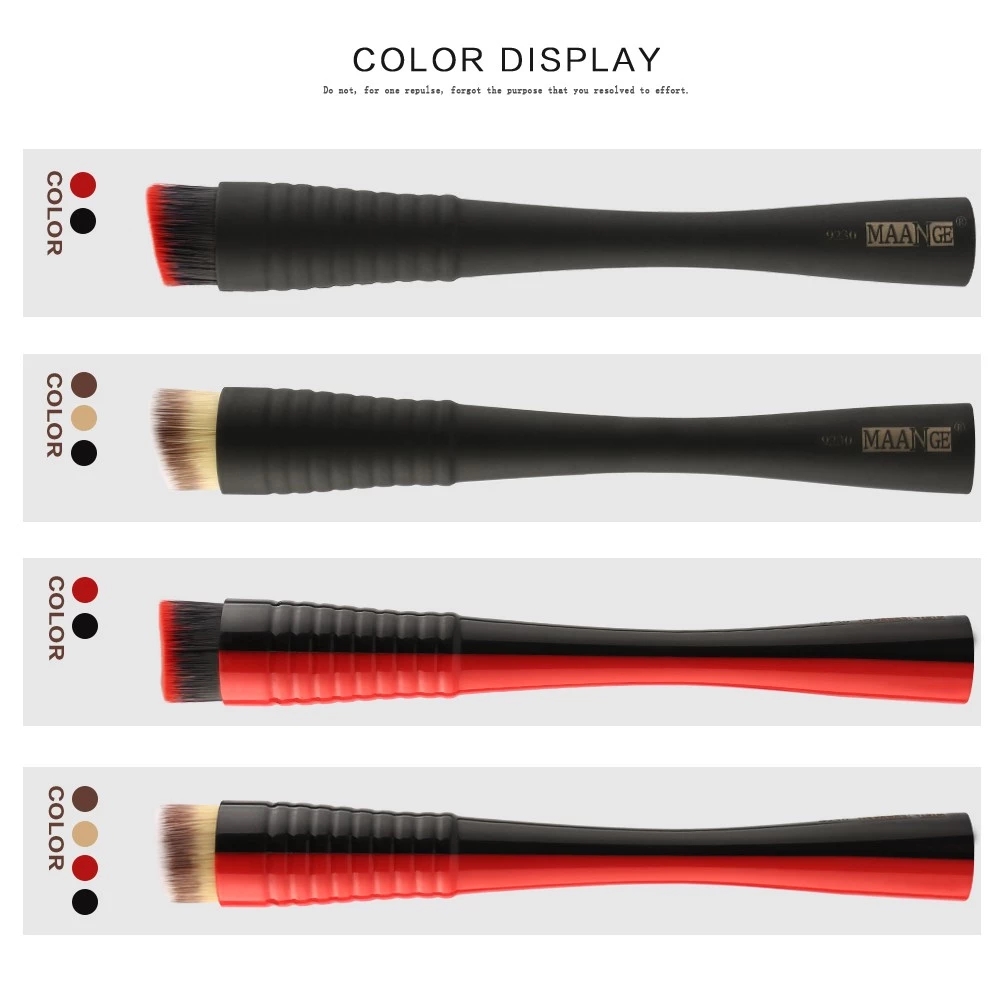 New 1PCS Foundation Brush Powder Concealer Blush Groove Flat Head Liquid Cosmetic Make Up Single Brush For Beauty