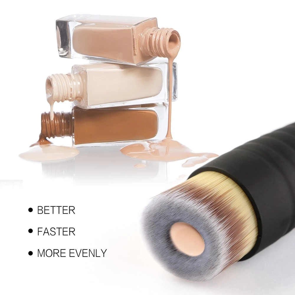 New 1PCS Foundation Brush Powder Concealer Blush Groove Flat Head Liquid Cosmetic Make Up Single Brush For Beauty