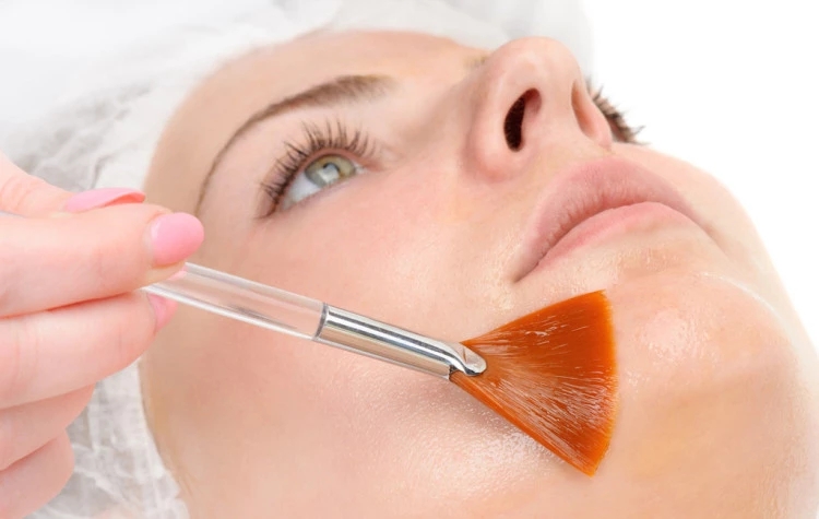 single plastic handle makeup brush facial nylon mask brush