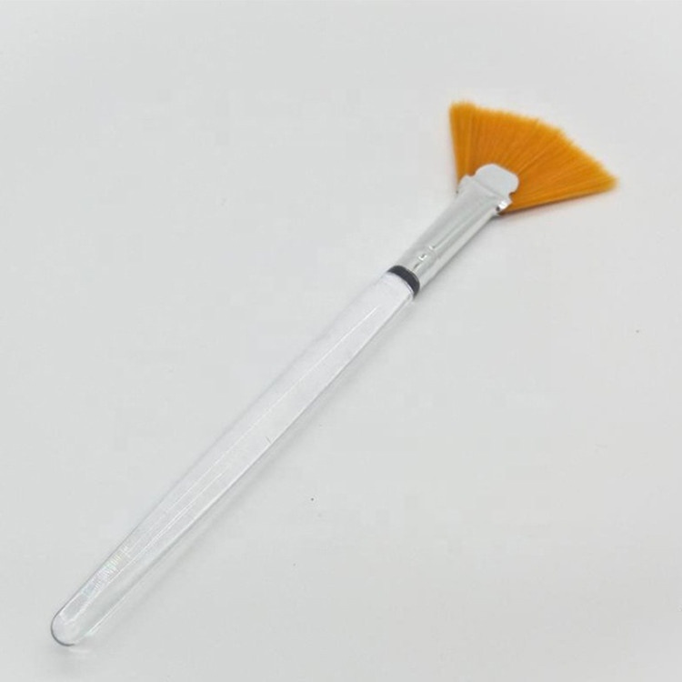 single plastic handle makeup brush facial nylon mask brush