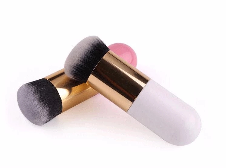 Round Head Cosmetic Brush Liquid Foundation Beauty BB Cream 1 Dollar Kabuki Flat Makeup Brush