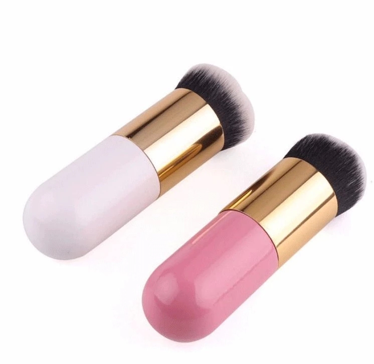 Round Head Cosmetic Brush Liquid Foundation Beauty BB Cream 1 Dollar Kabuki Flat Makeup Brush