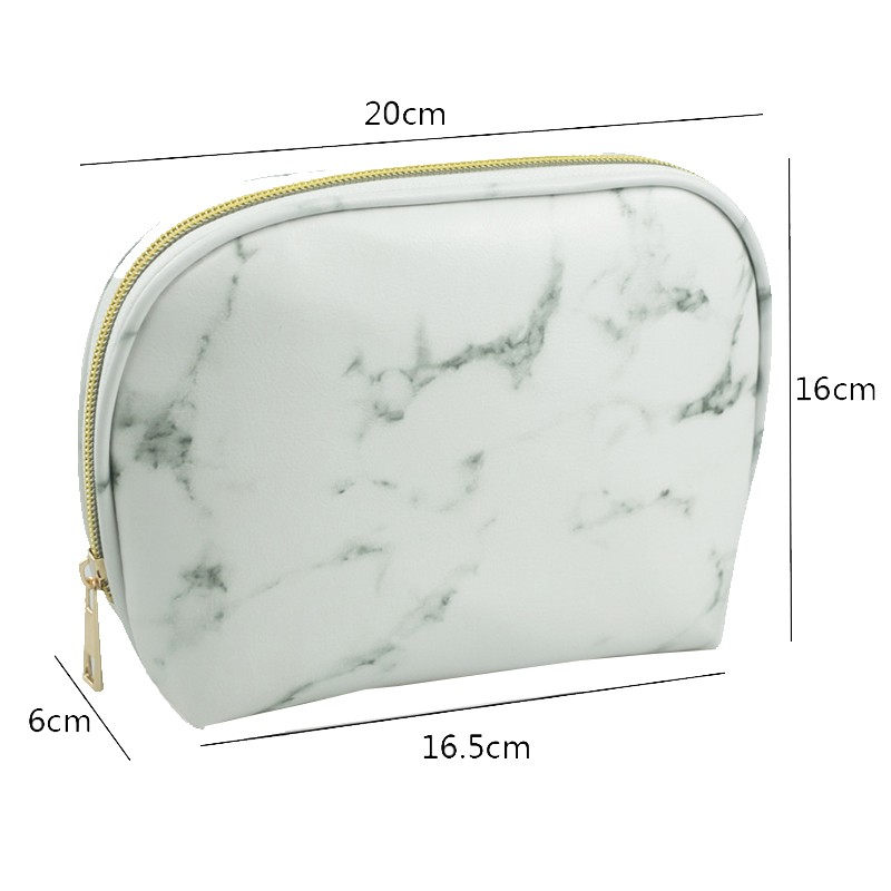 Marble Cosmetic Bag,Travel Toiletry Kit,Pu Makeup Bag