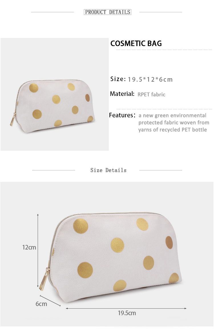 Custom Brand Rpet Pretty Makeup Brush Holder Women Cosmetic Case Bag