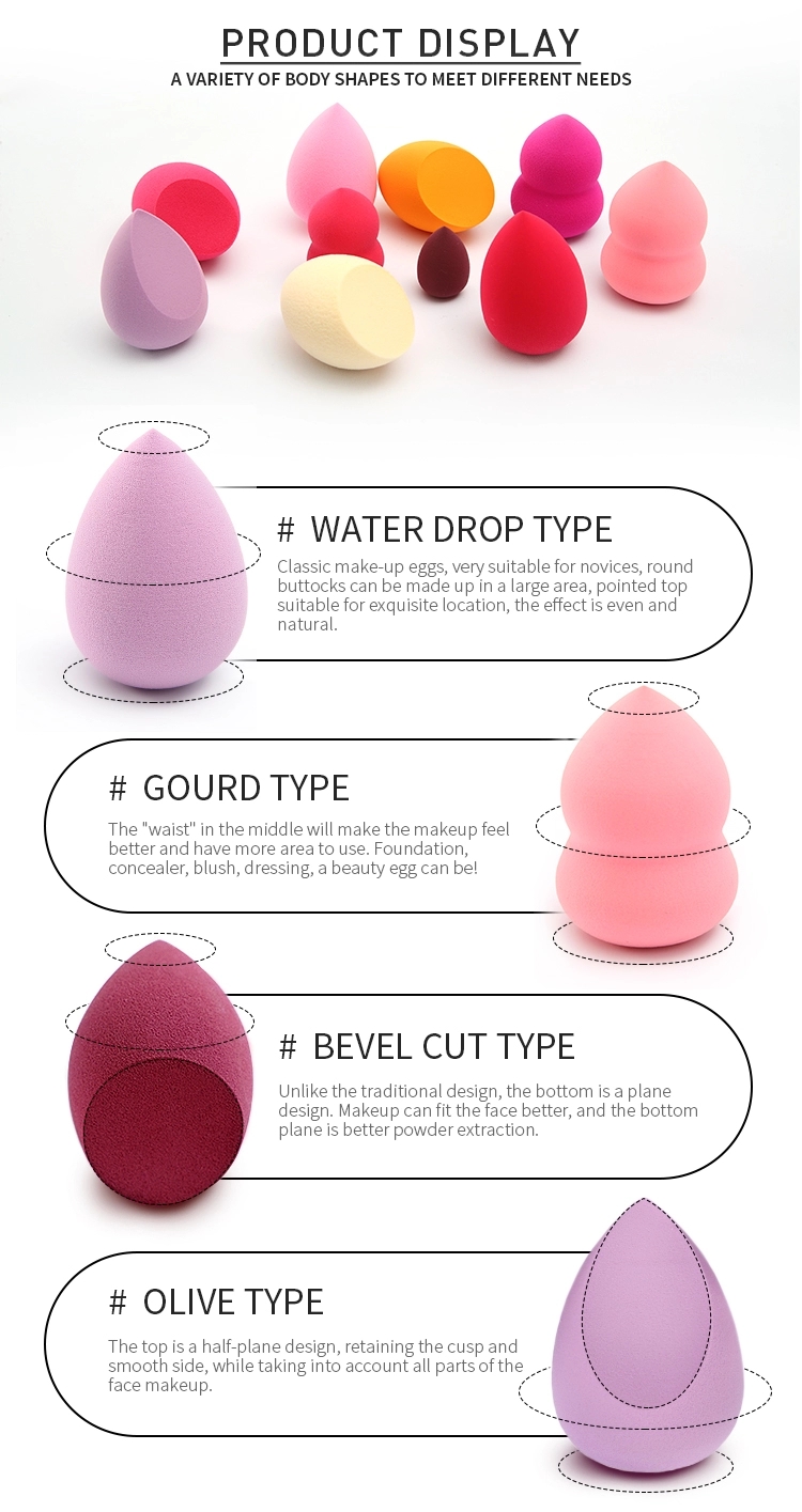 Diamond Shape latex free mini bevelled beauty makeup sponge blender