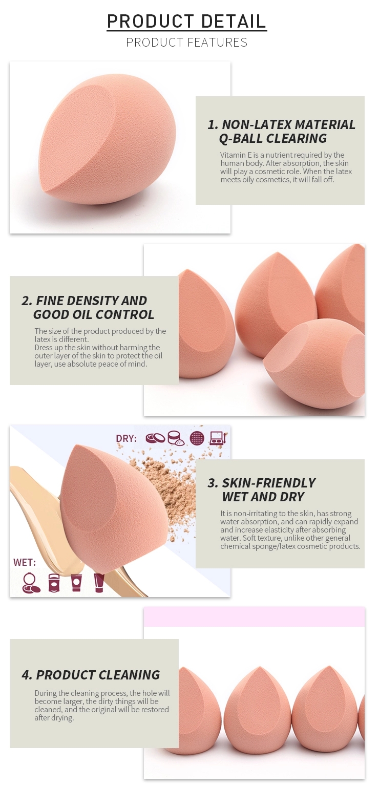Diamond Shape latex free mini bevelled beauty makeup sponge blender