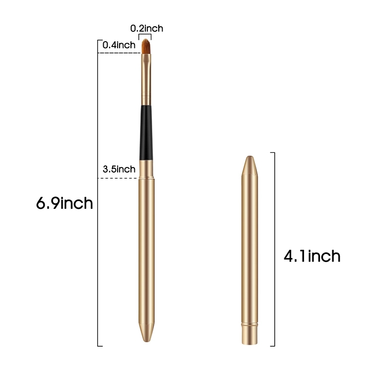 Private Label wholesale ladies makeup tools lip brush retractable