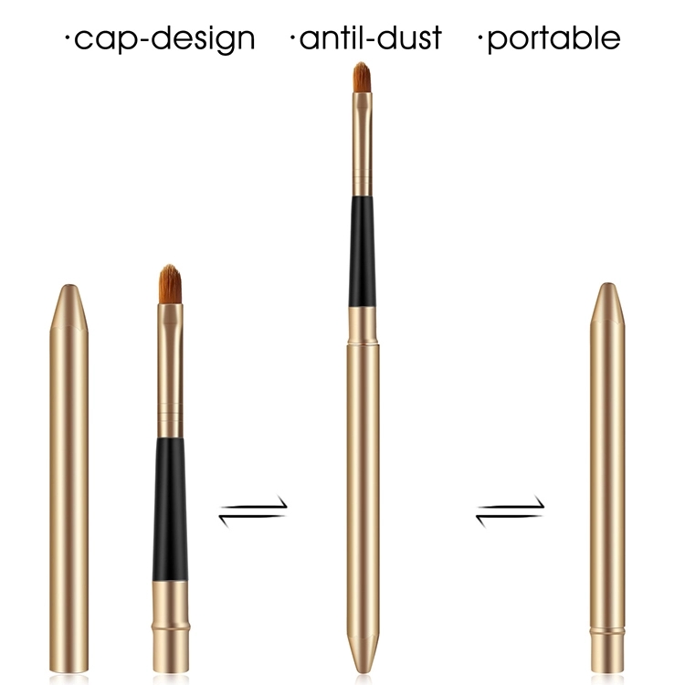 Private Label wholesale ladies makeup tools lip brush retractable