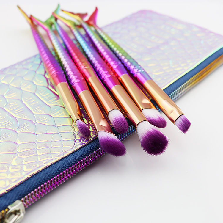 wholesale beauty supply private label custom logo mermaid makeup brush
