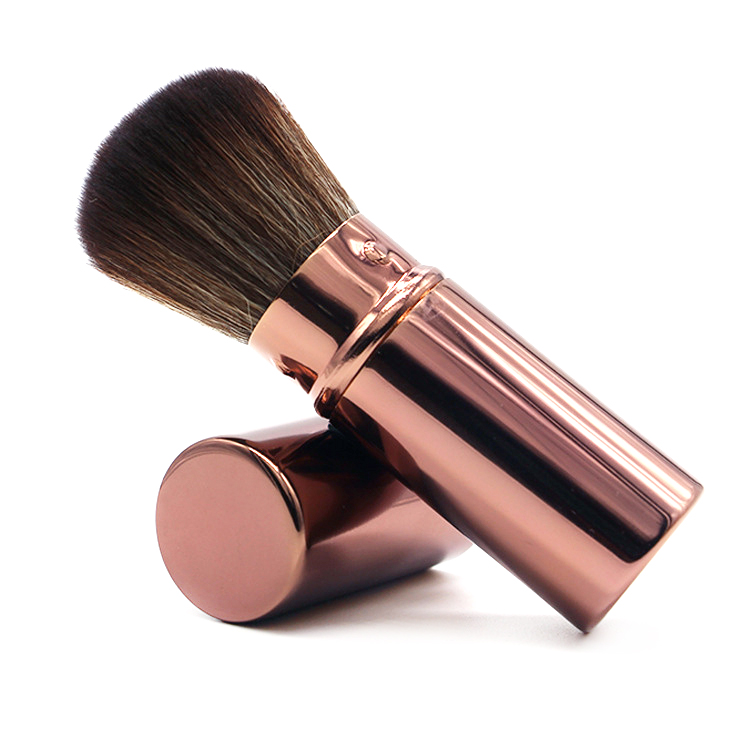 make up brushes bulk  nylon hair retractable brush beauty cosmetics