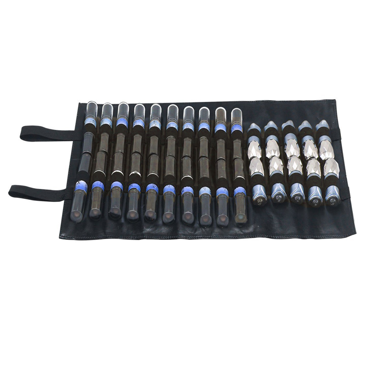 Professional Lipstick Holders Rolling Up Lipstick Organizer Foldable Brush Cosmetic Bag