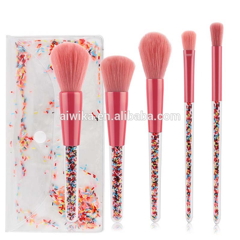 5Pcs Cosmetic Brush Custom Logo Makeup Brush New Makeup Brush Set