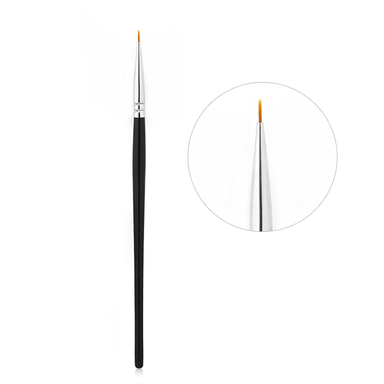 Luxury Metal Handle Hand-painted Hook Line Carved Painted Flower Pen Nail Brush