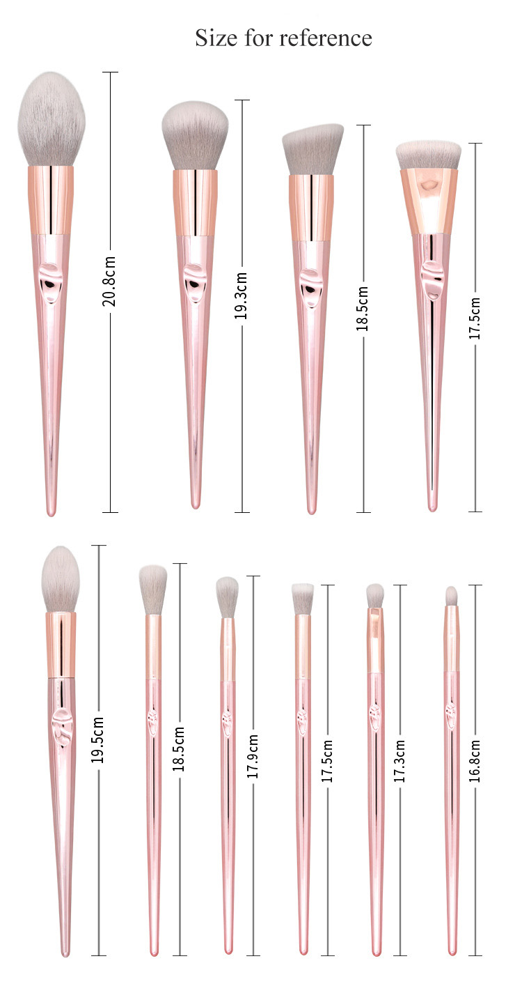 10 Set Professional Make Up Tool Brush Premium OEM Makeup Brushes