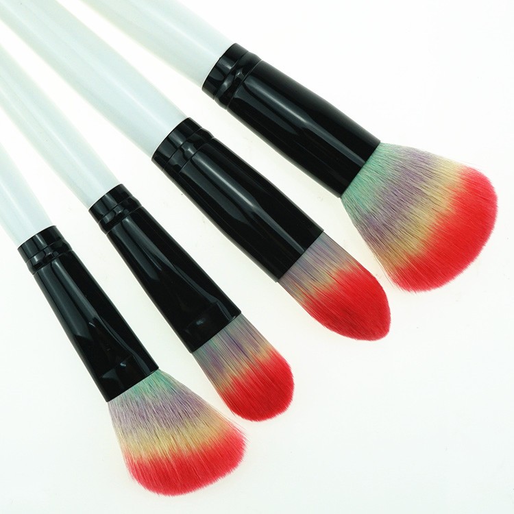 Factory wholesales private label white make up brushes makeup cosmetic brush set