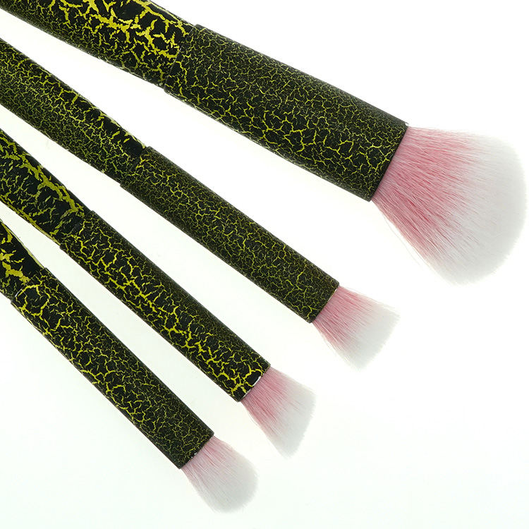 New Style Pink Synthetic Fiber Marble Style Makeup Brush Set