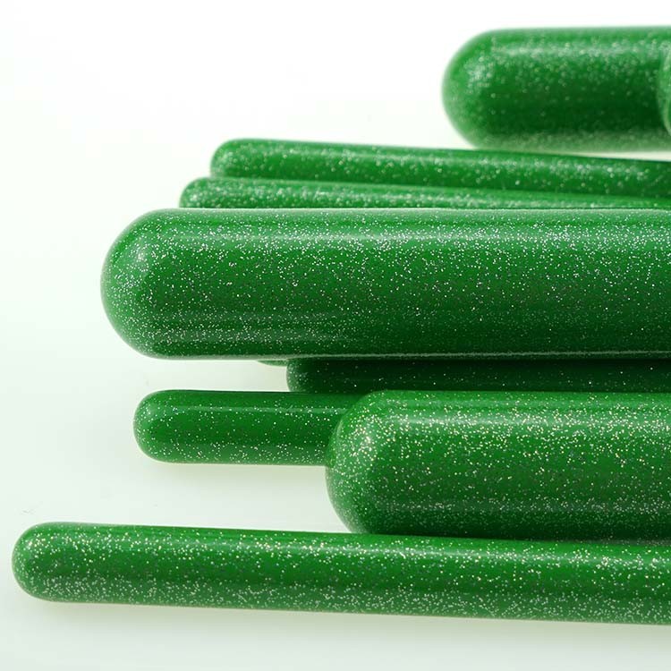 12 Pcs Green Bling Soft Brush Glitter Makeup Brush Set With Case