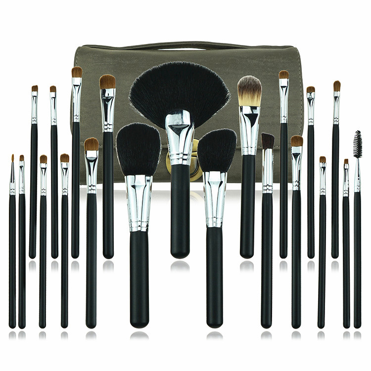 Factory Supply Professional Black Makeup brush Kit Pincel de Maquiagem with Custom Logo
