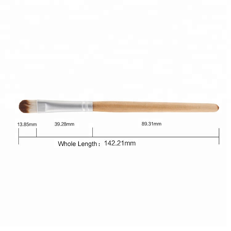 Eco-friendly Bamboo Cruelty-Free Synthetic Basic Makeup Eyeshadow Concealer Brush