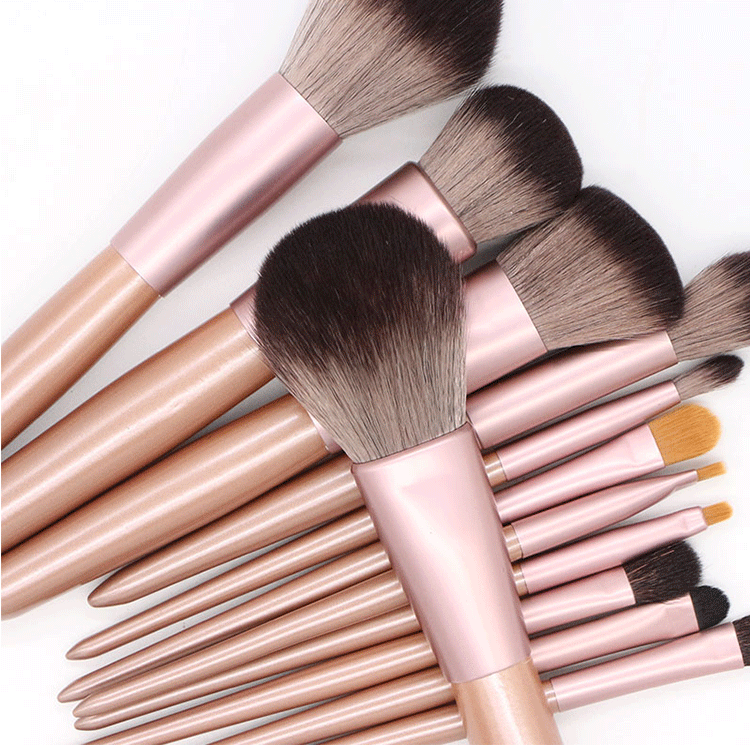 Custom Makeup Brush Set Private Label Make Up Brushes Natural Hair