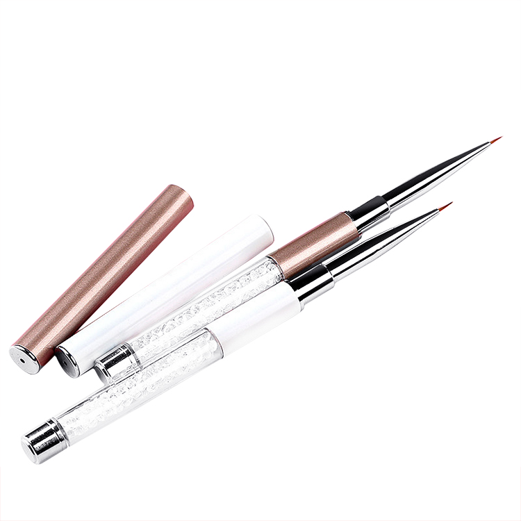 Hight quality glitter diam eyeliner brush with kolinsky hair