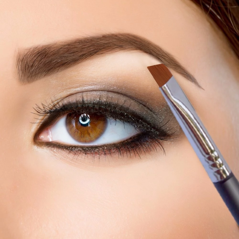 2019 makeup brush private label cosmetics no logo eyebrow brush