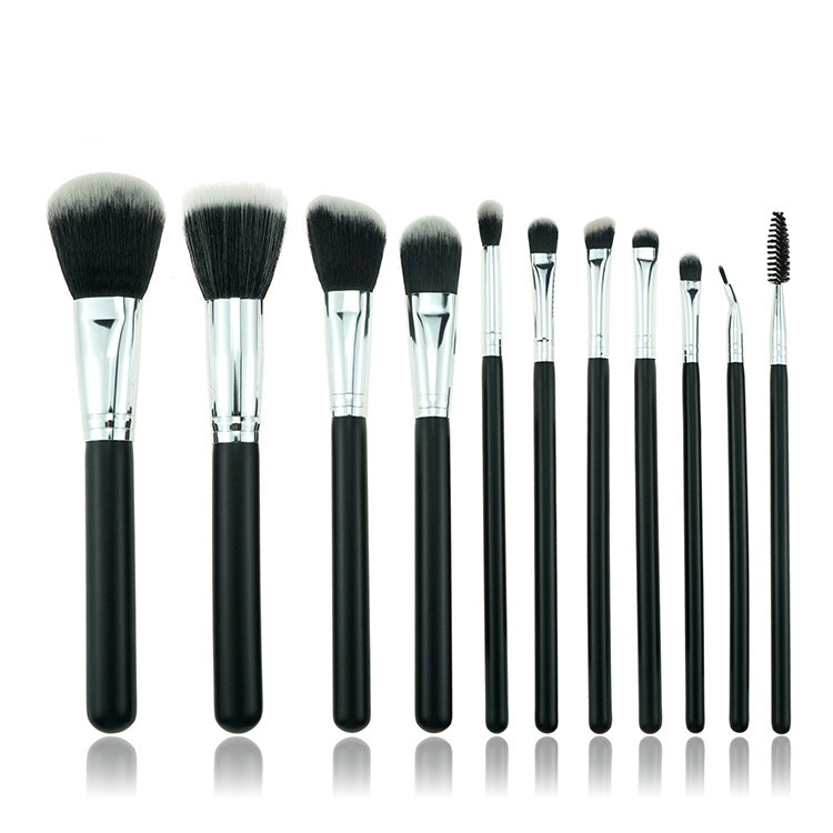 Factory wholesales professional black cosmetic makeup Brush set