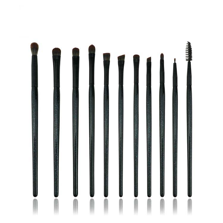 21PCS Black Glitter Makeup Brush Set With Custom logo Cosmetic brushes