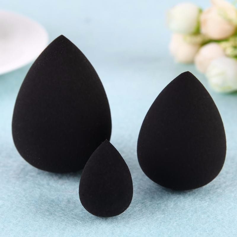 Black Makeup Foundation Sponge Cotton Powder Puff Blender Blending Cosmetic Smooth Beauty Make Up Tool Women Foundation