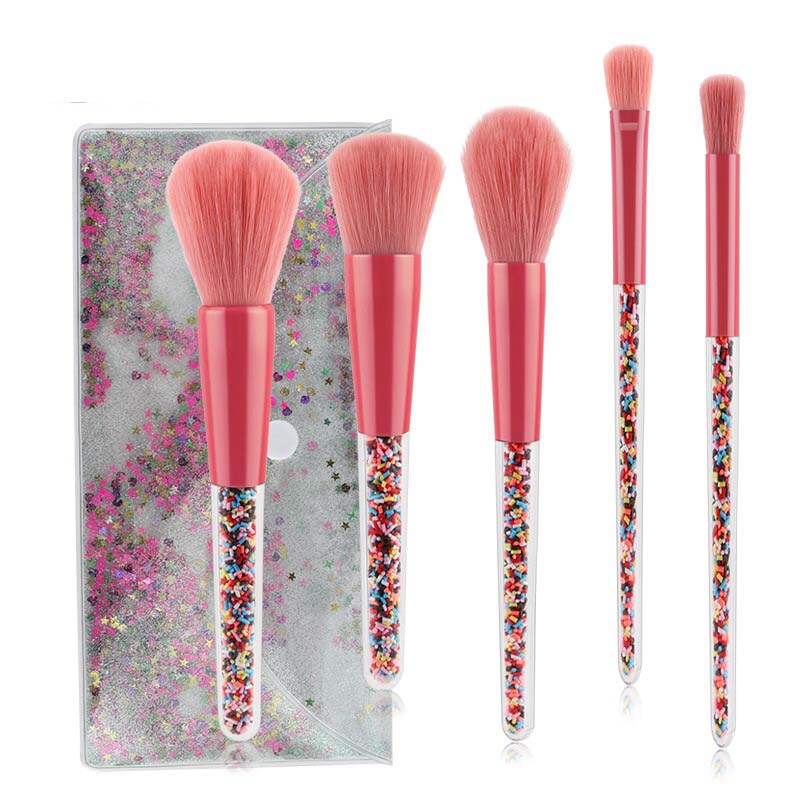 5Pcs Cosmetic Brush Custom Logo Makeup Brush New Makeup Brush Set