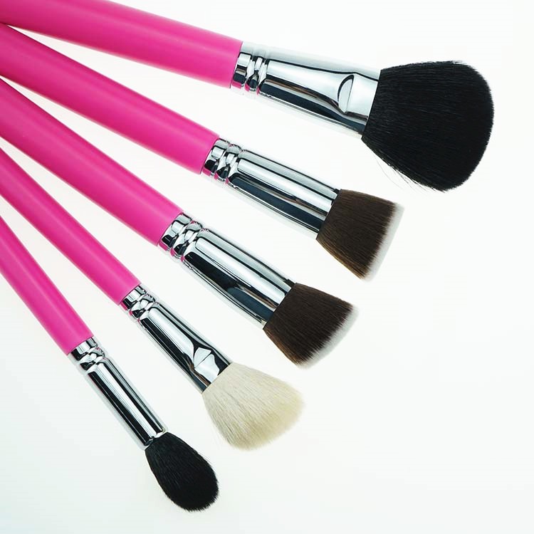 18 Piece Pink Diy Quality Makeup Brushes Portable Makeup Brushes