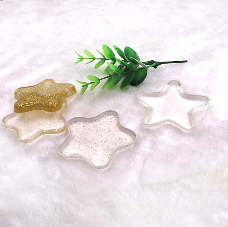 High Quality Shine Star Shape Design Cosmetic Blender Silicone Puff Wholesale