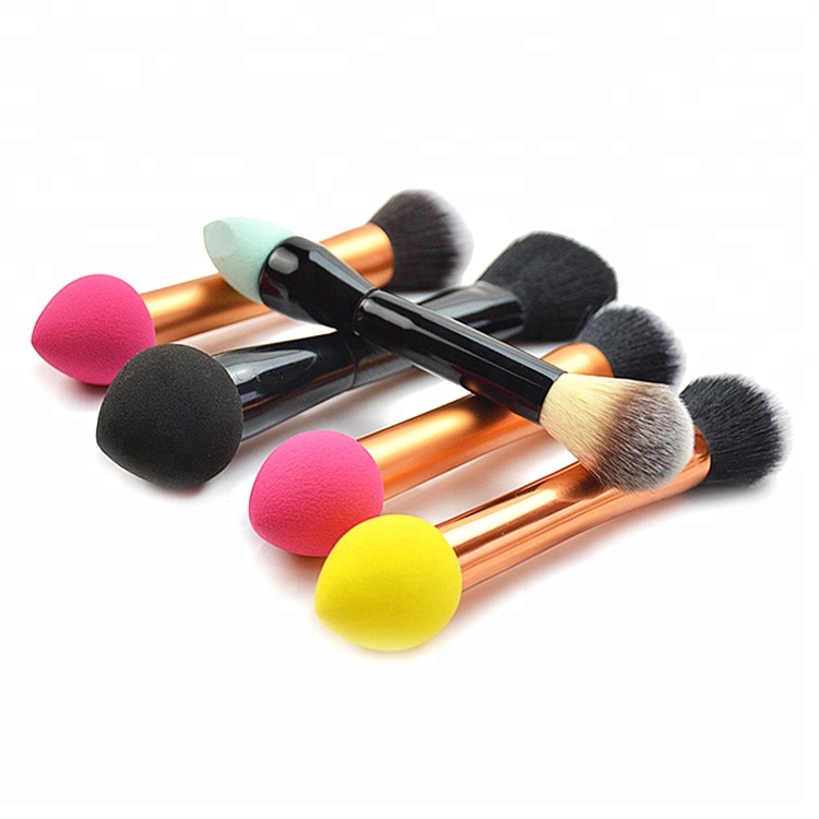 Wholesale Foundation Makeup Brush Dual Powder Brush Double End Powder Foundation Makeup Sponge