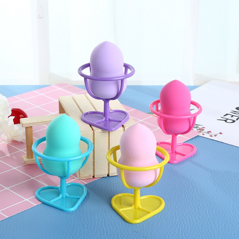 Blending makeup sponge Latec-free Yes Washable Beauty powder puff with sponge holder
