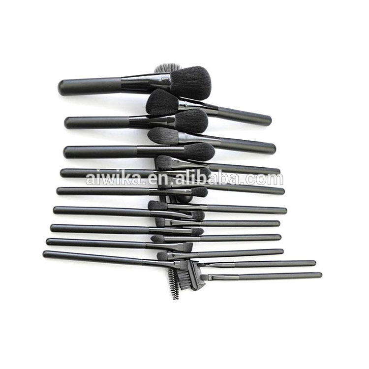 New Makeup Brushes Supplier, 24pcs Microphone Dotted Makeup Brushes Custom Logo