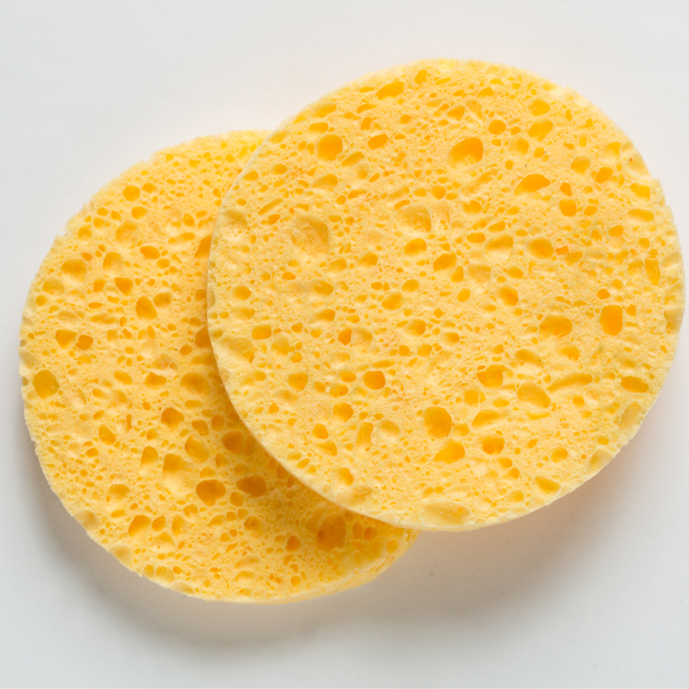 New Arrival Facial Cleansing Beauty Product Cellulose Wash Sponge Custom Logo Beauty Makeup 70*8mm