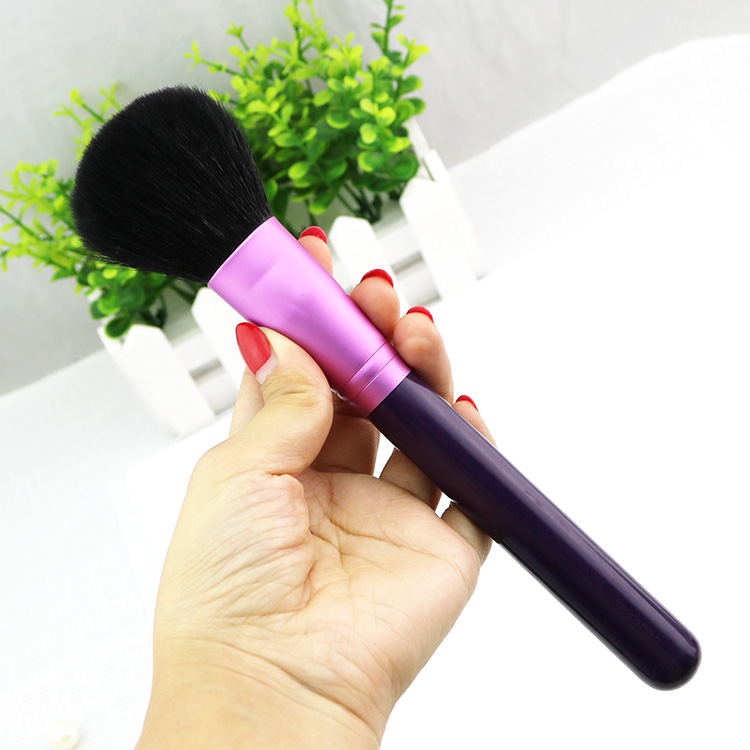 Purple Oval makeup face brush wholesale factory