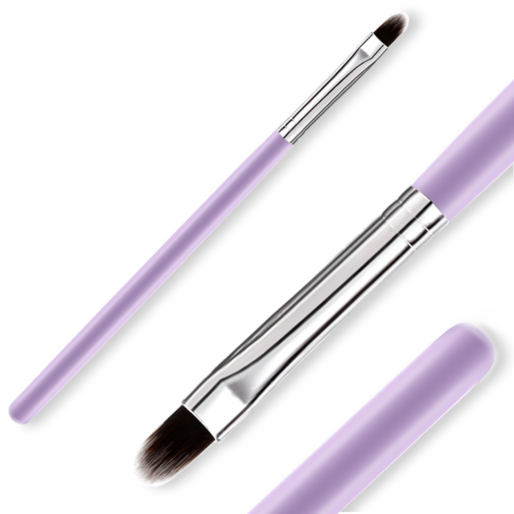 Lip Stick Brush Purple Wooden Handle Nylon Hair Makeup Brush Best Mini Lip Brush