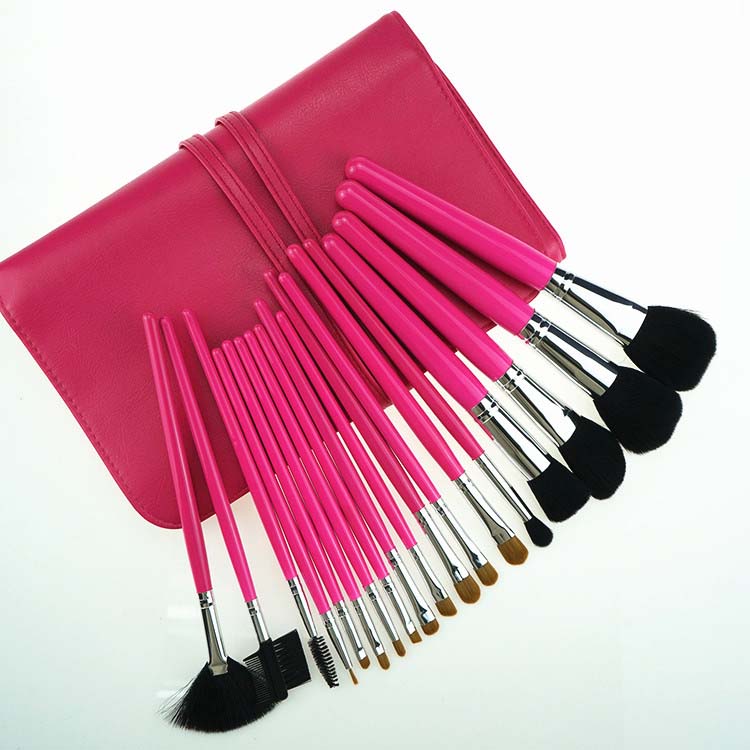 Makeup Must Haves Unique Makeup Brush Kit With Case Fresh Pink Brush Sst for Powder Foundation Cream Eyeshadow