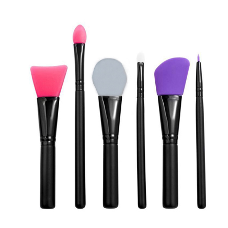 Amazon top seller 6 pcs silicone makeup face mask brushes set