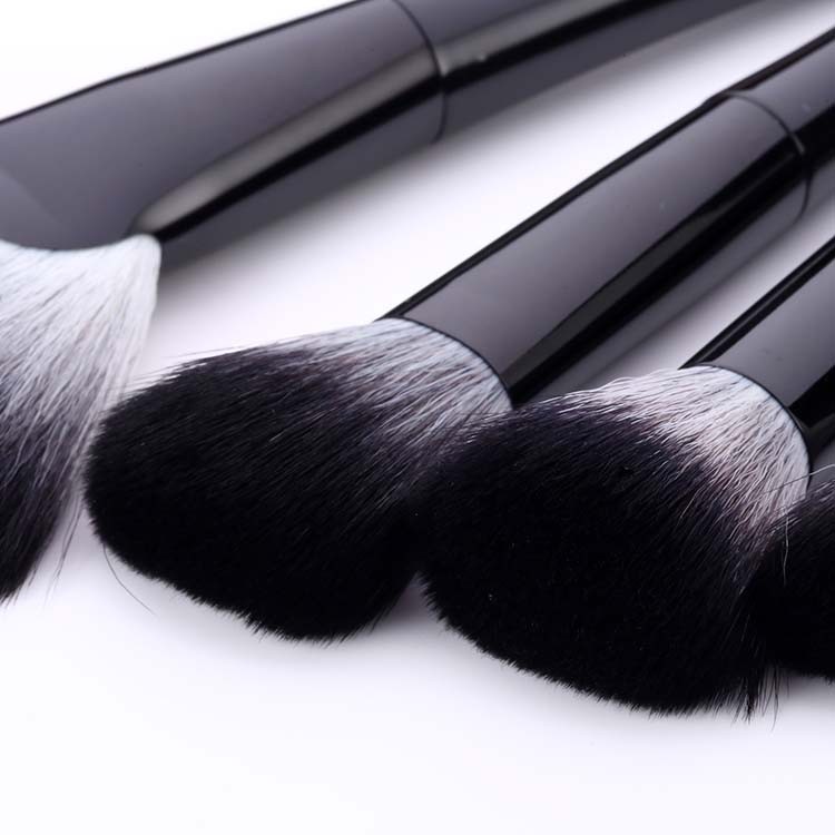 Black High Quality Synthetic Hair Personalized Custom 10 pcs Makeup Brush Set