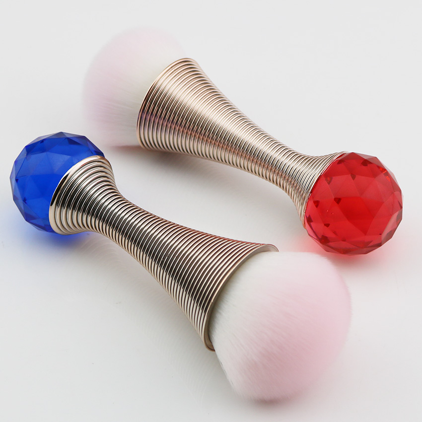 Wholesale Big Cosmetic Make Up Brush Rhinestone Loose Blush Powder Makeup Brushes