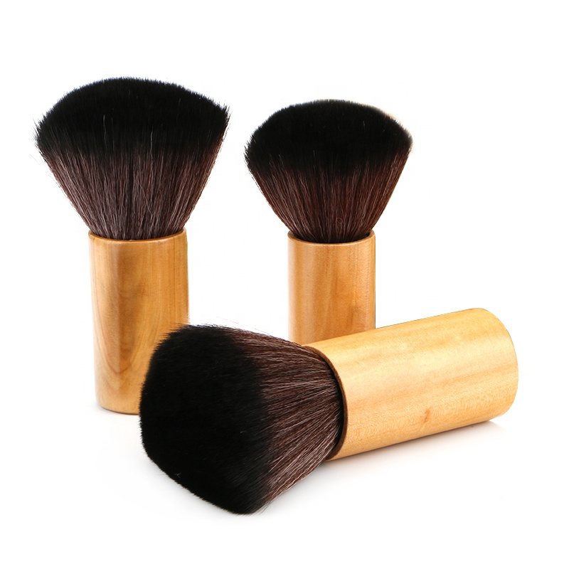 Eco-Friendly Renewables Mini Bamboo Kabuki Powder Brush For Makeup