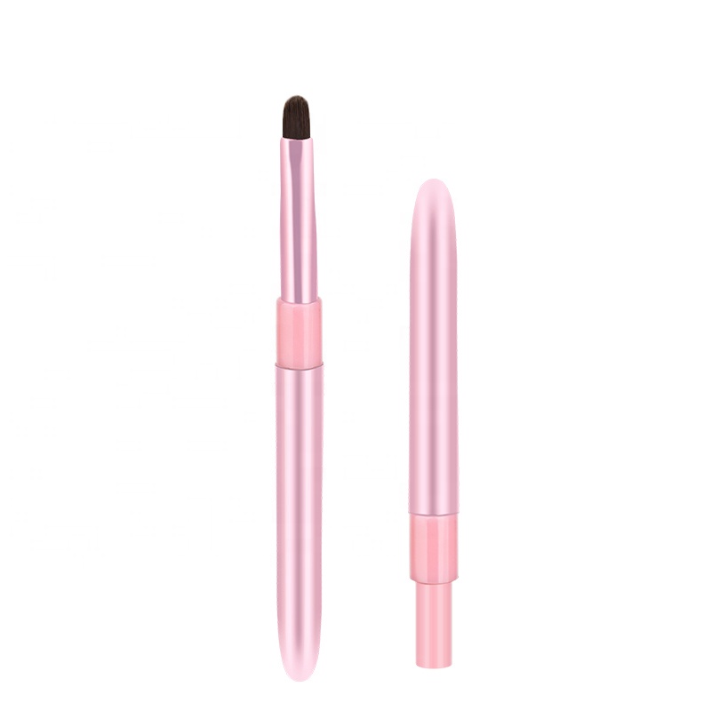 Kids Cute Mini Foldable Doll Nylon Lip Brush For Makeup