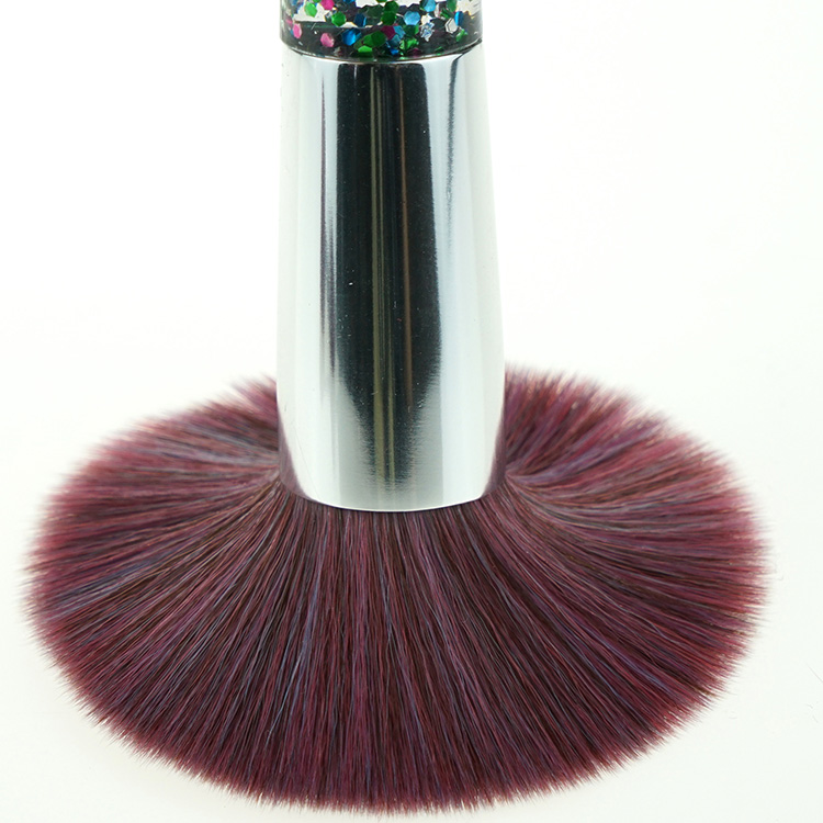 Hot Selling Soft Synthetic Fiber Glitter Powder/Foundation/Blush/Contour Makeup Brushes