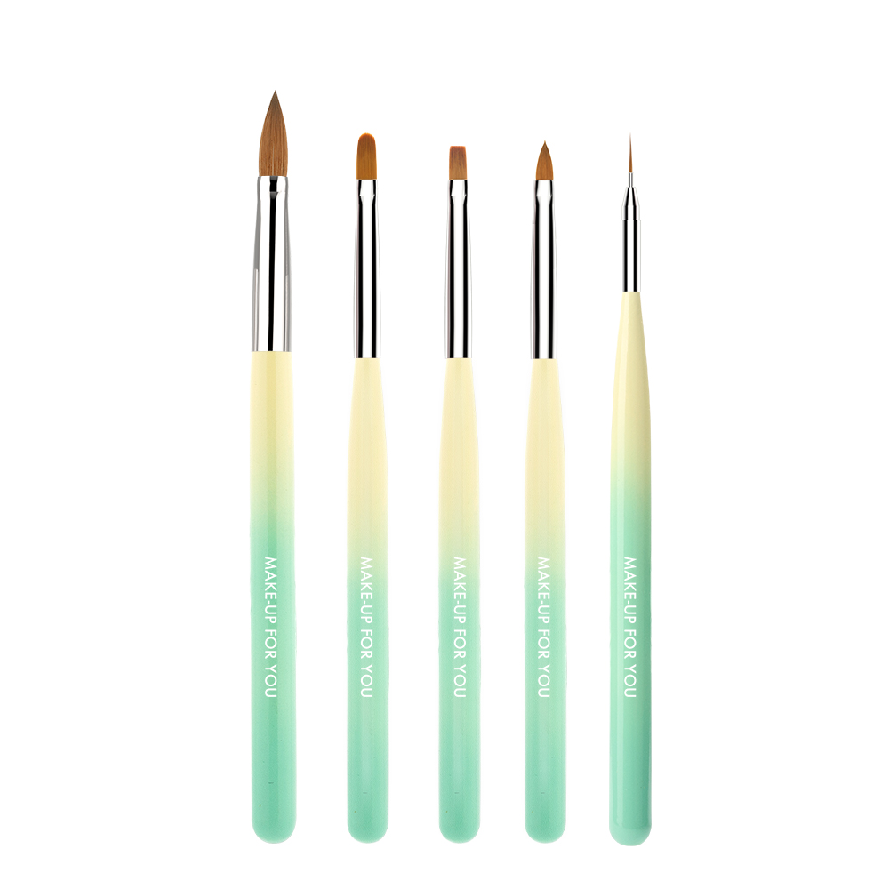Professional Nail Art Tools 5pcs gel nail brush kit nail art brushes